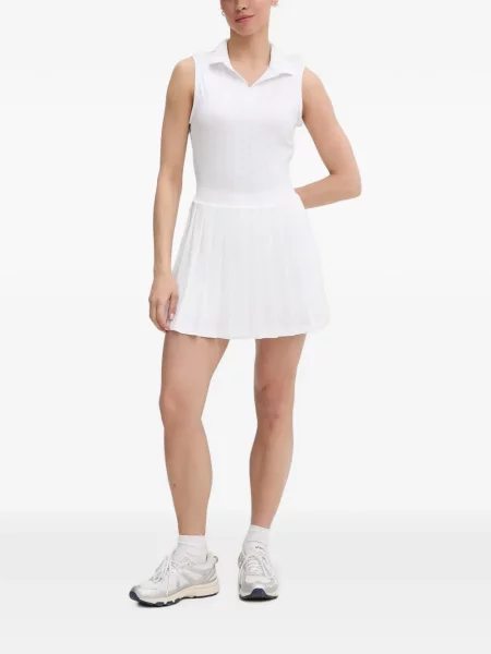 Rochie mini Lacoste fără mâneci alb