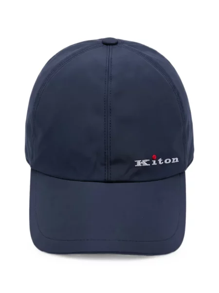 Șapcă Kiton cu broderie albastru