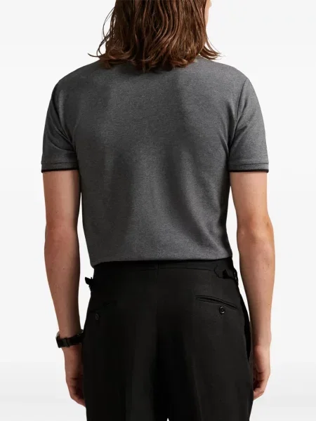 Ριγέ polo Polo Ralph Lauren με κουκούλα με αυτόγραφο λευκό