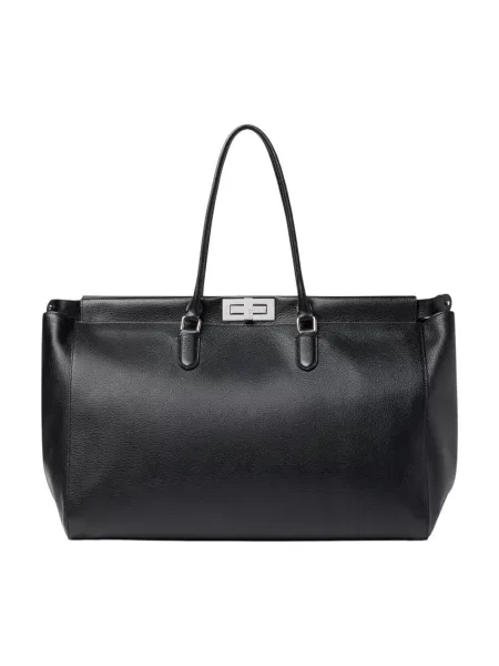 Torba Fendi Peekaboo skórzana czarna