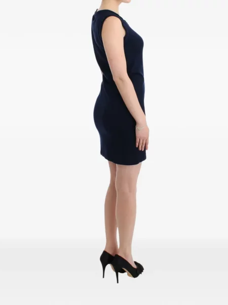 Rochie mini John Galliano fără mâneci albastru