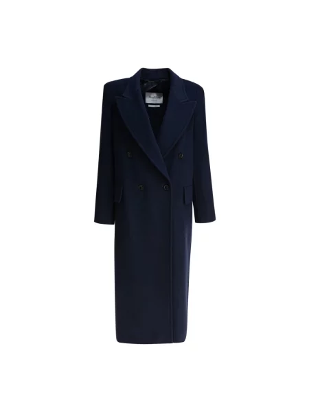 Płaszcz Max Mara wełniany niebieski