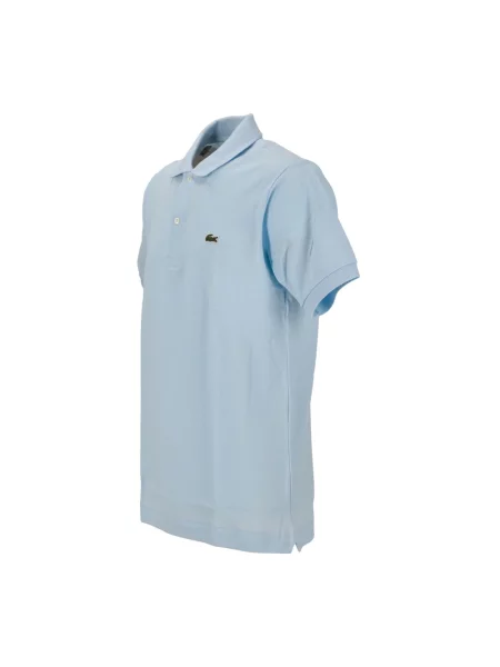 Lacoste koszulka polo Mężczyźni jednolity 4 niebieski