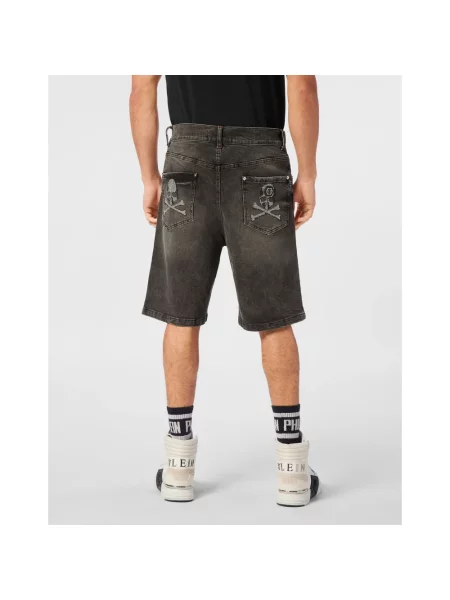 Szorty jeansowe Philipp Plein szare