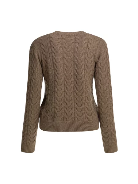 Sweter Max Mara brązowy
