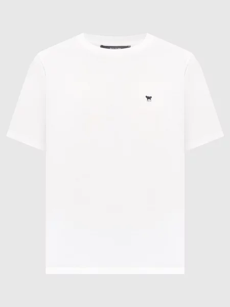 Футболка WKDVENACO з вишивкою емблеми Max Mara Weekend біла