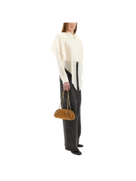 Koszula Stella Mccartney biznesowa beżowa