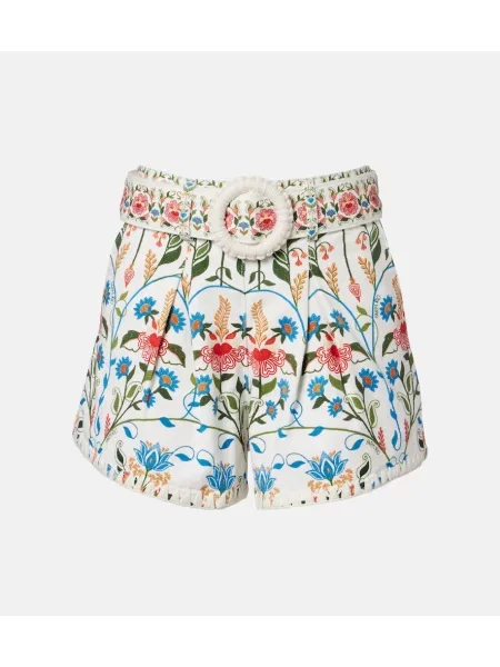 Szorty Farm Rio z wysoką talią w kwiatki