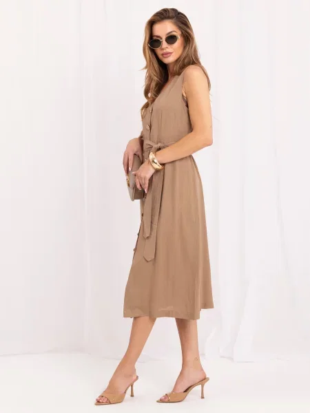 Rochie midi Italy Moda maro