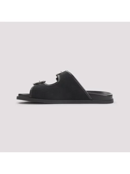 Klapki Gucci na sprzączkę czarne