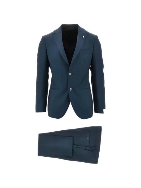Costum Luigi Bianchi de lână albastru