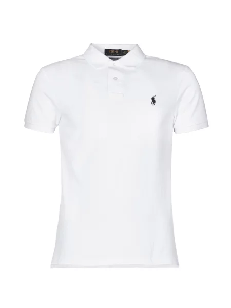Mrežasta polo majica Polo Ralph Lauren bijela
