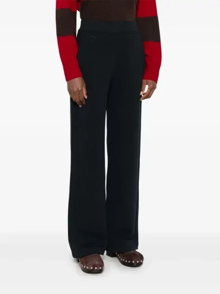Žebrované kalhoty 's Max Mara modré