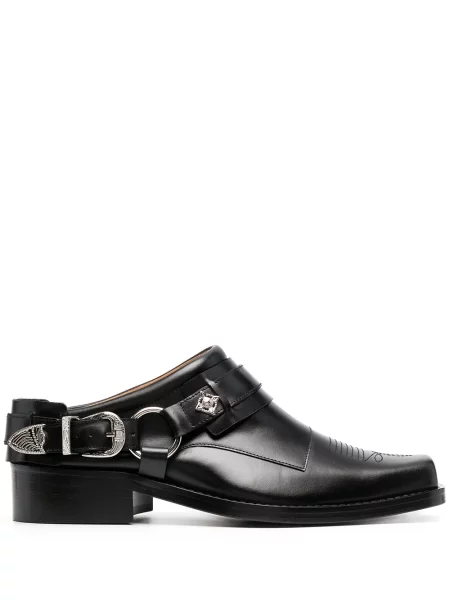 Botine Toga Virilis din piele slip-on negru