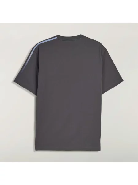 KOSZULKA Z KRÓTKIM RĘKAWEM GRADIENT STRIPES szara