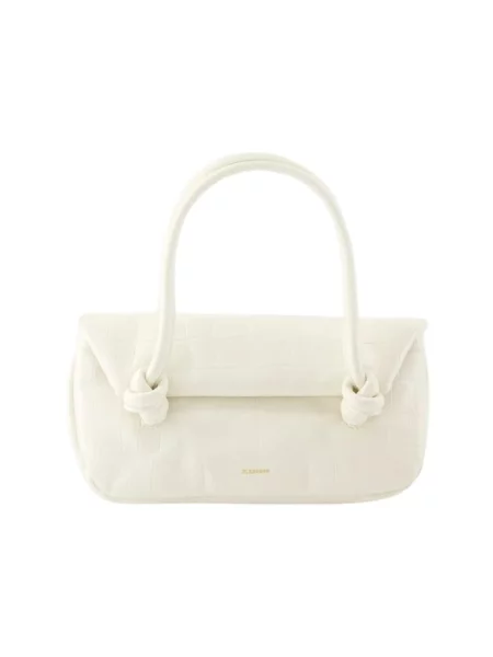 Torebka Jil Sander skórzana beżowa