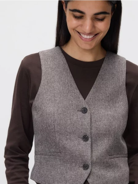 Reserved Костюмний жилет коричневий