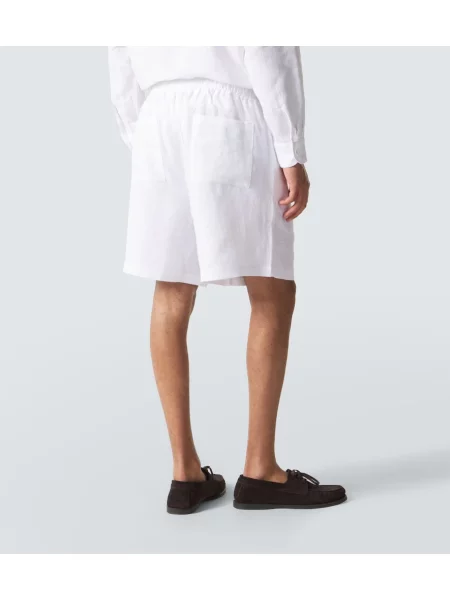 Pantaloni scurți Saman Amel de in alb