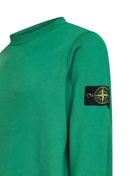 Hanorac Stone Island cu strasuri lung verde