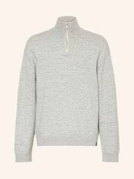 Garcia Svetr Troyer světle šedá bílá