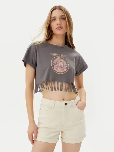 Noisy May T-Shirt Gaby szary