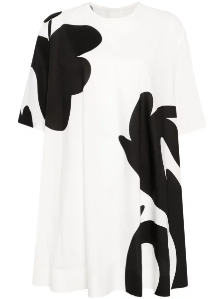 Rochie Jnby cu model floral cu imagine de costum alb
