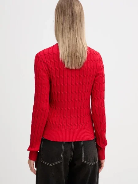 Svetr Tommy Hilfiger dámský s pologolfem červená