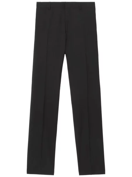 Pantaloni Burberry de lână negru