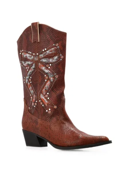 Botine Kurt Geiger London cu funde maro