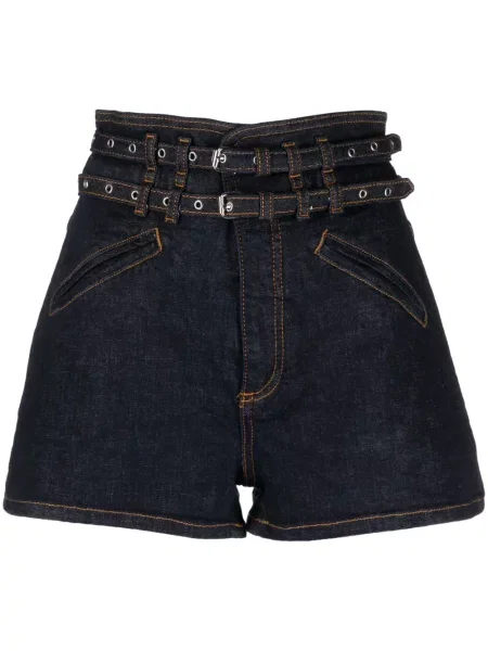 Cu centură pantaloni scurți din denim Philosophy Di Lorenzo Serafini