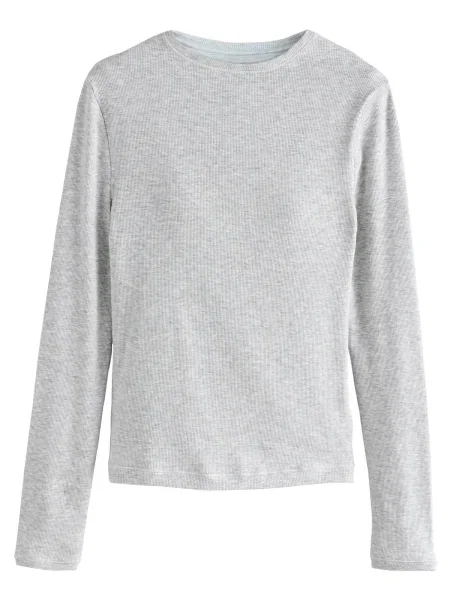 Next Tričko melír šedý