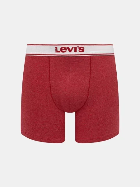 Levi's boxerky s bavlnou červené