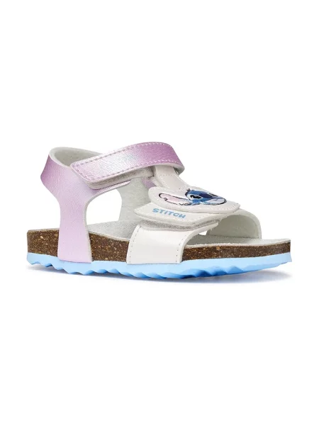 Geox sandale s otvorenim prstima za djecu SANDAL CHALKI x Lilo & Stitch ljubičasta
