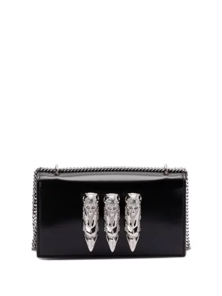 Geanta de piele Philipp Plein din piele negru