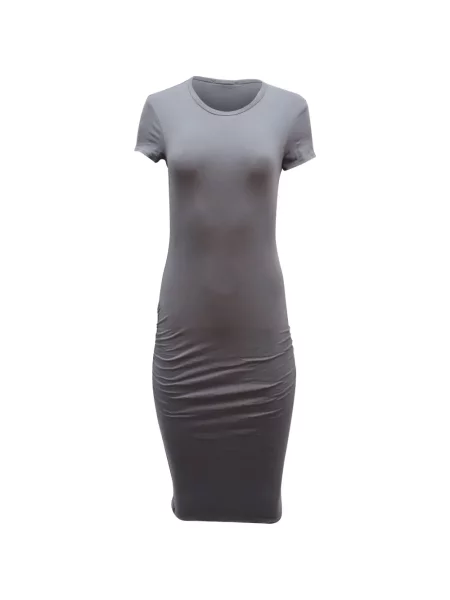 Rochie tip cămașă James Perse de costum gri