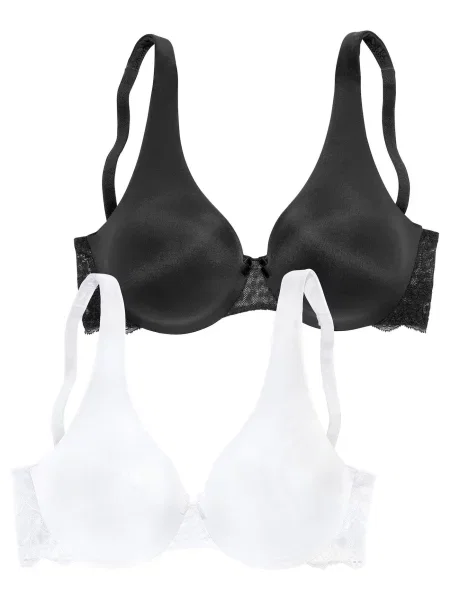 NUANCE Sutien / negru alb