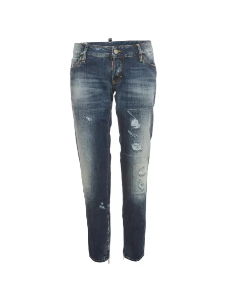 Blugi Dsquared2 zdrențuiți albastru