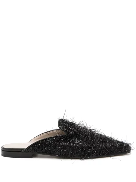Papuci tip mules Fabiana Filippi negru