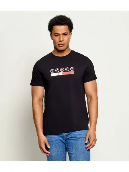 Tommy Jeans Tricou DNA Play negru