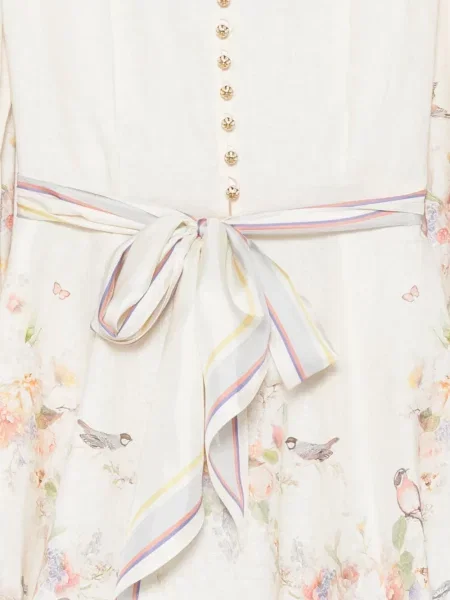 Rochie mini Zimmermann cu model floral cu imagine