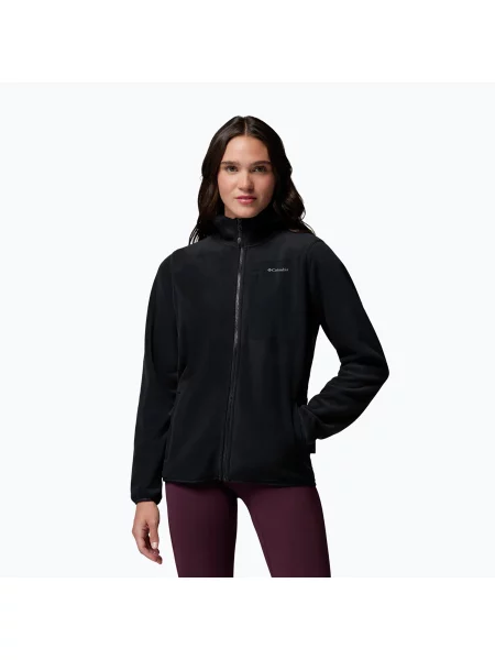 Bluză fleece pentru femei Columbia Pacific Arch Hooded Full Zip Fleece Black negru