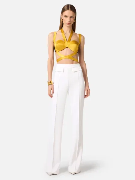 Брюки Elisabetta Franchi белые