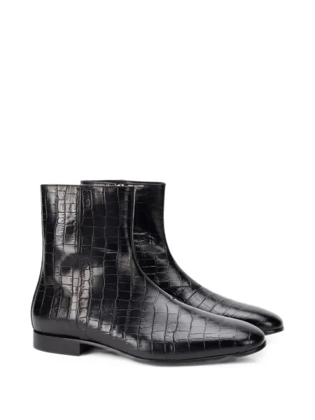 Кожени боти Roberto Cavalli черно