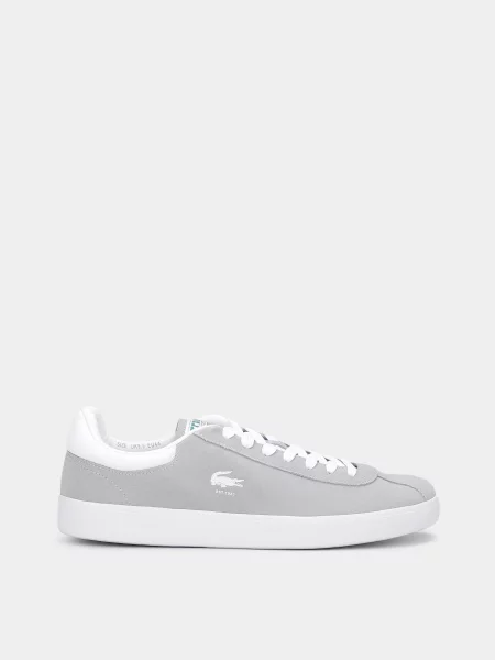 Lacoste Кеди низькі Шкіра сірий