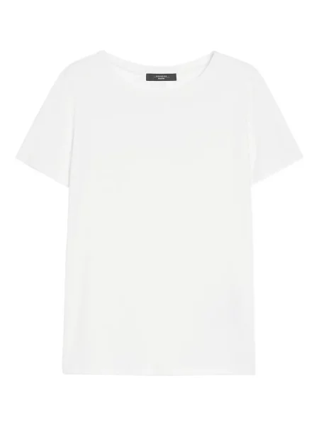 Tricou Weekend Max Mara cu decolteu rotund alb