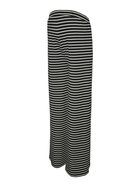 MAMALICIOUS Hlače MLAmila črna bela