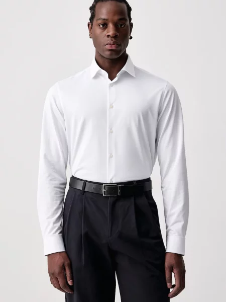 Calvin Klein cămașă pentru bărbați cu alb