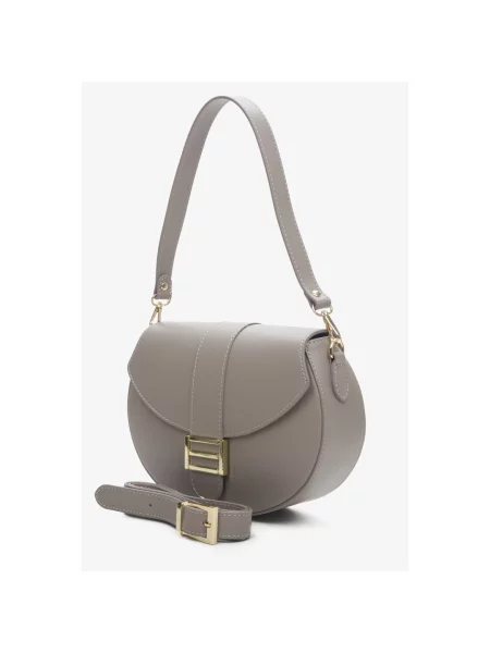 Кожаная сумка Estro серая