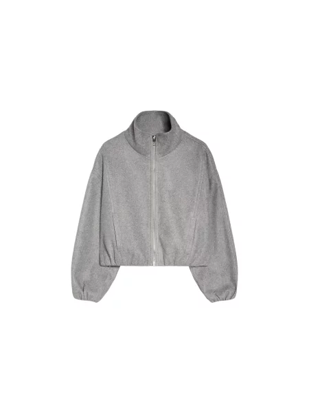 Bershka Geacă de primăvară-toamnă piatră gri
