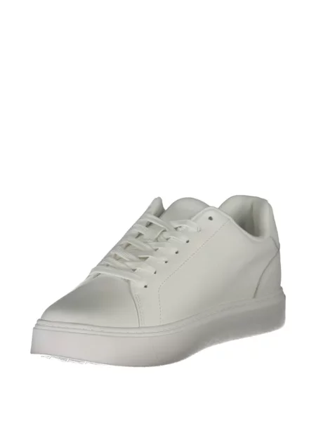 Sneakerși Calvin Klein din piele cu imagine alb